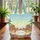 Tropical Beach Sunset Quilted Tote Bag Unisex Vacation Commuting Shopping Bag, Holiday Gift - 3