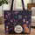 Cats Hoop Botanical Paisley Everyday Carry for Cat Lover Quilted Tote Bag - 1