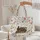 Ornate Steam Locomotive Floral Wreath Wildflower - Train Enthusiast Travel Gift Quilted Tote Bag - 5