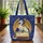 White Dragon Golden Wings Ornate Books - Fantasy Lover Magical Gift Quilted Tote Bag - 3