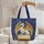White Dragon Golden Wings Ornate Books - Fantasy Lover Magical Gift Quilted Tote Bag - 5