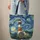 Lighthouse Small House Starry Night Sky Swirling Stars Rolling Hills Quilted Tote Bag - 6