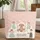 Fluffy Brown Dog Tiny Floral Sprigs Green Leaves Wreath - Dog Lover Everyday Gift Quilted Tote Bag - 1