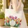 Vibrant Tulips Hyacinths Swirls Name Floral Lover Gift Quilted Tote Bag - 4