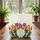 Vibrant Tulips Hyacinths Swirls Name Floral Lover Gift Quilted Tote Bag - 3