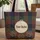 Paw Prints Rustic Plaid Western Hoop - Farmhouse Decor Pet Lover Gift Quilted Tote Bag - 1