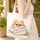 Smiling Pomeranian Dog in Blanket Personalized Name - Dog Lover Everyday Gift Quilted Tote Bag - 4