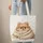 Smiling Pomeranian Dog in Blanket Personalized Name - Dog Lover Everyday Gift Quilted Tote Bag - 6