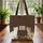 White Spotted Cats Earthy Leaves Fish Bones Paw Prints - Everyday Pet Lover Gift with Name Quilted Tote Bag - 3