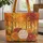 Autumn Forest Flowers Personalized Embroidery - Fall Season Gift Quilted Tote Bag - 1