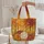 Autumn Forest Flowers Personalized Embroidery - Fall Season Gift Quilted Tote Bag - 5