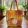Autumn Forest Flowers Personalized Embroidery - Fall Season Gift Quilted Tote Bag - 3