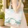 Wispy Cloud Sky Ocean Wave Sandy Beach Seashell Personalized Name - Coastal Lifestyle Gift Quilted Tote Bag - 4