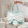 Wispy Cloud Sky Ocean Wave Sandy Beach Seashell Personalized Name - Coastal Lifestyle Gift Quilted Tote Bag - 5