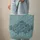 Celestial Stars Damask Floral Your Name Medallion - Everyday Tote Gift for Her Quilted Tote Bag - 6