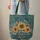 Personalized Sunflower Wildflower Floral Damask Wreath - Everyday Use Gift Quilted Tote Bag - 6