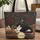 Tuxedo Cat Antique Books Roses Chrysanthemums - Cat Lover Book Lover Gift Quilted Tote Bag - 1