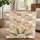 Radiating Sun Blooming Tulips Hoop Irregular Patchwork Gift Quilted Tote Bag - 1