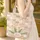 Radiating Sun Blooming Tulips Hoop Irregular Patchwork Gift Quilted Tote Bag - 4