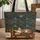 Sleeping Tabby Kitten Vintage Book Stack - Cat Lover Bookworm Gift Quilted Tote Bag - 1