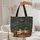 Sleeping Tabby Kitten Vintage Book Stack - Cat Lover Bookworm Gift Quilted Tote Bag - 5