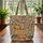Baby Giraffe Acacia Trees Personalized Sign Zebra Stripes - Wildlife Safari Gift Quilted Tote Bag - 3