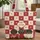 Heart Sunglasses Dachshunds Quilt Blocks Heart Name Tag - Dachshund Lover Travel Gift Quilted Tote Bag - 1