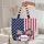 Personalized Star Patriotic Bow American Flag - Independence Day Gift Quilted Tote Bag - 5