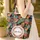 Tropical Foliage Name Wreath Heart Leaf Accents - Nature Lover Everyday Carry Quilted Tote Bag - 4