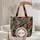 Tropical Foliage Name Wreath Heart Leaf Accents - Nature Lover Everyday Carry Quilted Tote Bag - 5