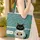 Black Cat Coffee Bean Mug Personalized Name - Everyday Cat Coffee Lover Gift Quilted Tote Bag - 4