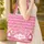 Snowflake Diamond Shapes Star Ornaments Hot Pink Holiday Season Gift for Daughter Quilted Tote Bag - 4