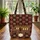 Festive Train Car Golden Snowflakes Winter Holiday Gift Quilted Tote Bag - 3