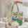 Ornate Peacock Tropical Flowers Paisley - Boho Wildlife Lover Travel Gift Quilted Tote Bag - 5