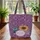 Hummingbird Sunflower Wildflower Personalized Name - Nature Lover Keepsake Gift Quilted Tote Bag - 3