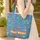 Starburst Wavy Lines Name Star Patch Chunky Bubble Letters - Everyday Tote Quilted Tote Bag - 4