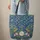 Peacocks Lotus Organic Swirls Personalized Name - Wildlife Lover Gift Quilted Tote Bag - 6
