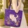 Personalized White Owl Mushroom Night Sky - Nature Lover Gift Quilted Tote Bag - 4