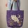 Personalized White Owl Mushroom Night Sky - Nature Lover Gift Quilted Tote Bag - 6
