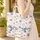 Hummingbird Butterfly Clematis Blossom Floral Vine Wreath - Wildlife Lover Gift Quilted Tote Bag - 4