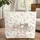 Vintage Sewing Machine Roses Thread Spools Yarn Basket - Crafting Hobby Gift for Seamstress Quilted Tote Bag - 1