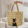 Black Cat Egyptian Hieroglyphs Medallion Ankh - Ancient Egypt Lover Gift Quilted Tote Bag - 5
