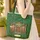 Ornate Bookstore Facade Gold Botanical Leaves - Reader Gift Quilted Tote Bag - 4
