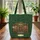Ornate Bookstore Facade Gold Botanical Leaves - Reader Gift Quilted Tote Bag - 3