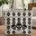 Ornate Black Skull Faces Bones Your Name Everyday Tote for Skull Lover Quilted Tote Bag - 1