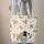 Cartoon Cats Paw Prints Fish Skeletons Your Name Tag - Cat Lover Gift Quilted Tote Bag - 6