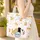 Cartoon Cats Paw Prints Fish Skeletons Your Name Tag - Cat Lover Gift Quilted Tote Bag - 4