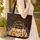 Ornate Sugar Skull Marigolds Sunflowers Autumnal Floral Altar Candles - Day of the Dead Gift Quilted Tote Bag - 4