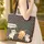 Playful Cartoon Cats Paw Prints Fish Bones - Cat Lover Pet Parent Gift Quilted Tote Bag - 4
