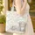 Seashell Bucket White Picket Fence - Coastal Home Decor Beach Lover Gift Quilted Tote Bag - 4
